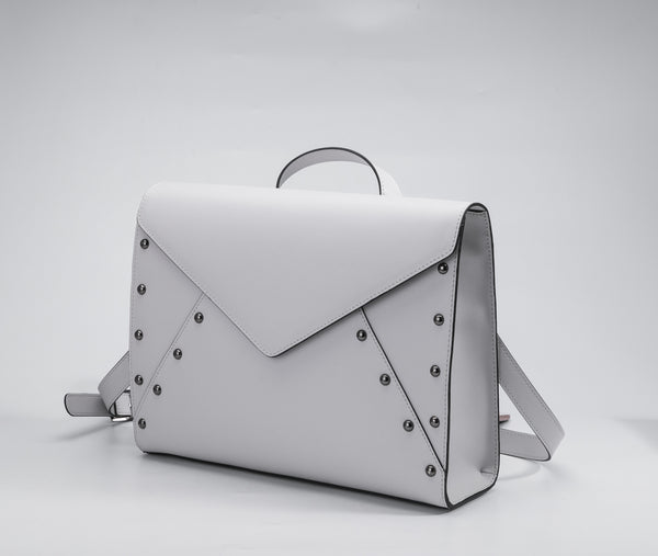 Studded Decor Felt Handbag, Fashion Large Capacity File Bag, Women's Flap Clutch Square Purse